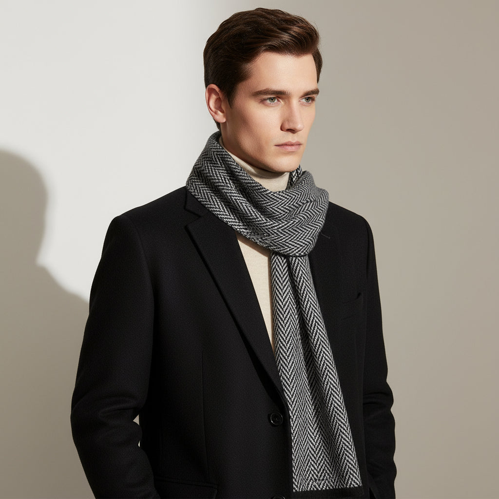 Herringbone Wool Scarf