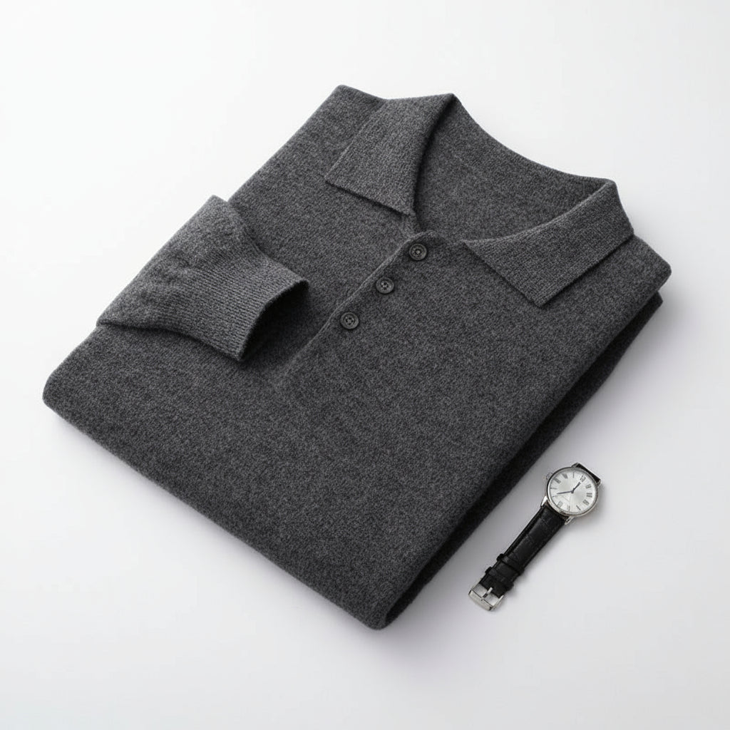 Wool Polo Sweater