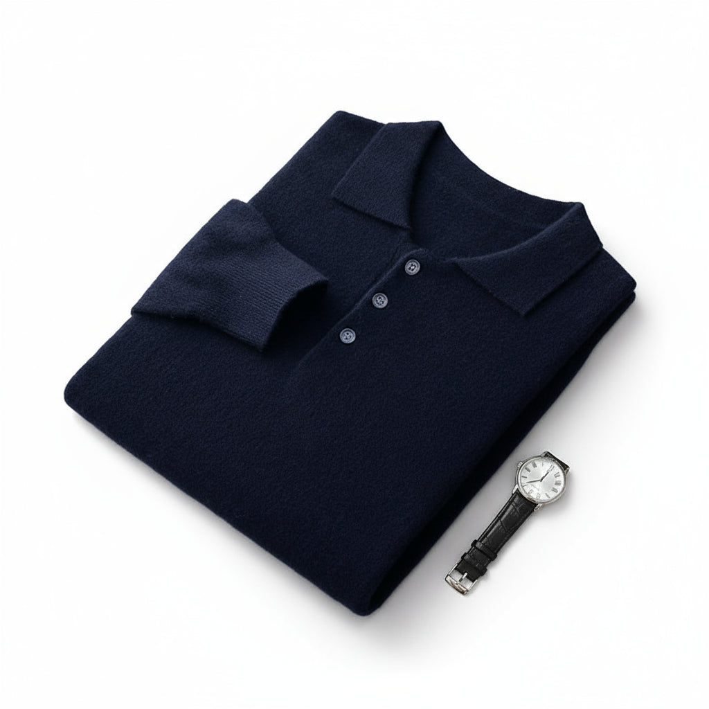 Wool Polo Sweater
