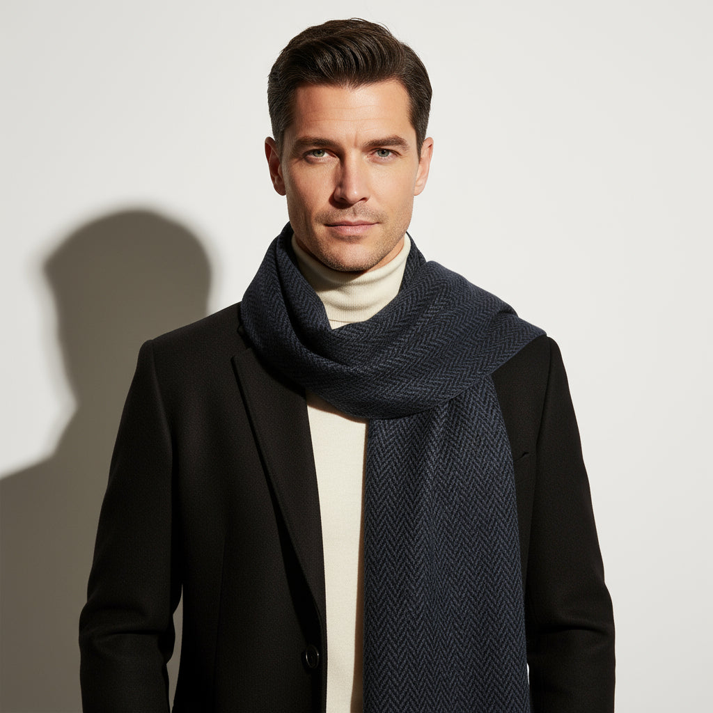 Herringbone Wool Scarf
