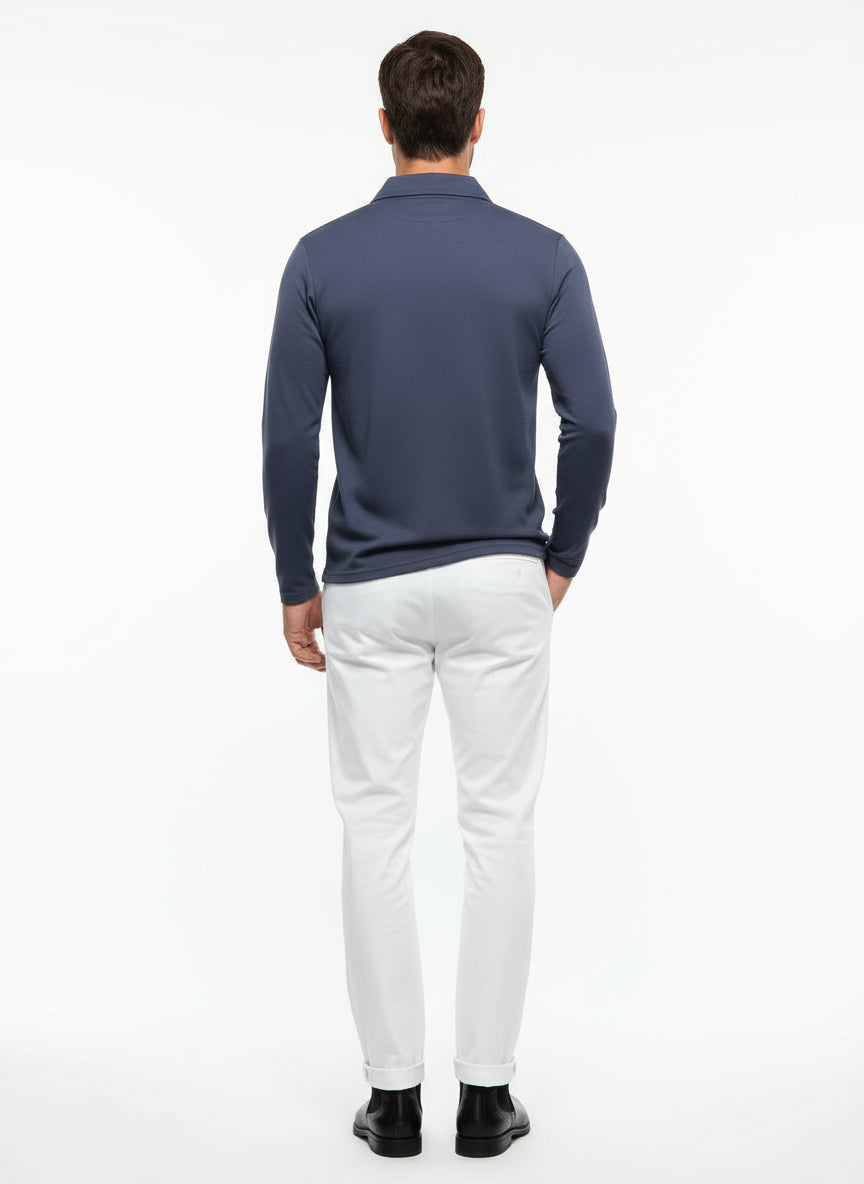 Long-Sleeve Polo