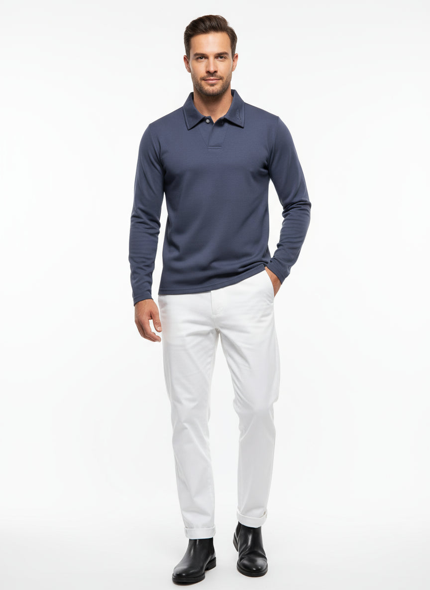 Long-Sleeve Polo