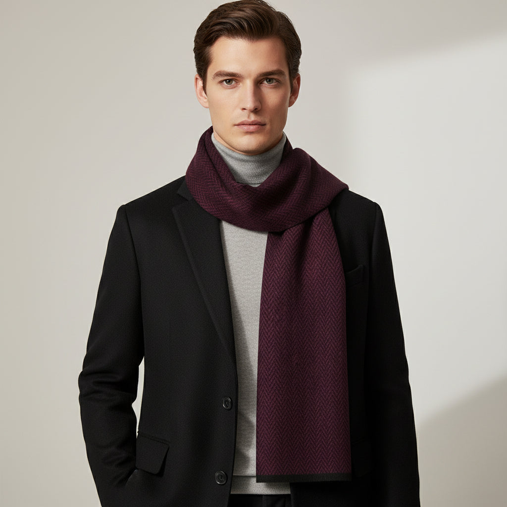 Herringbone Wool Scarf