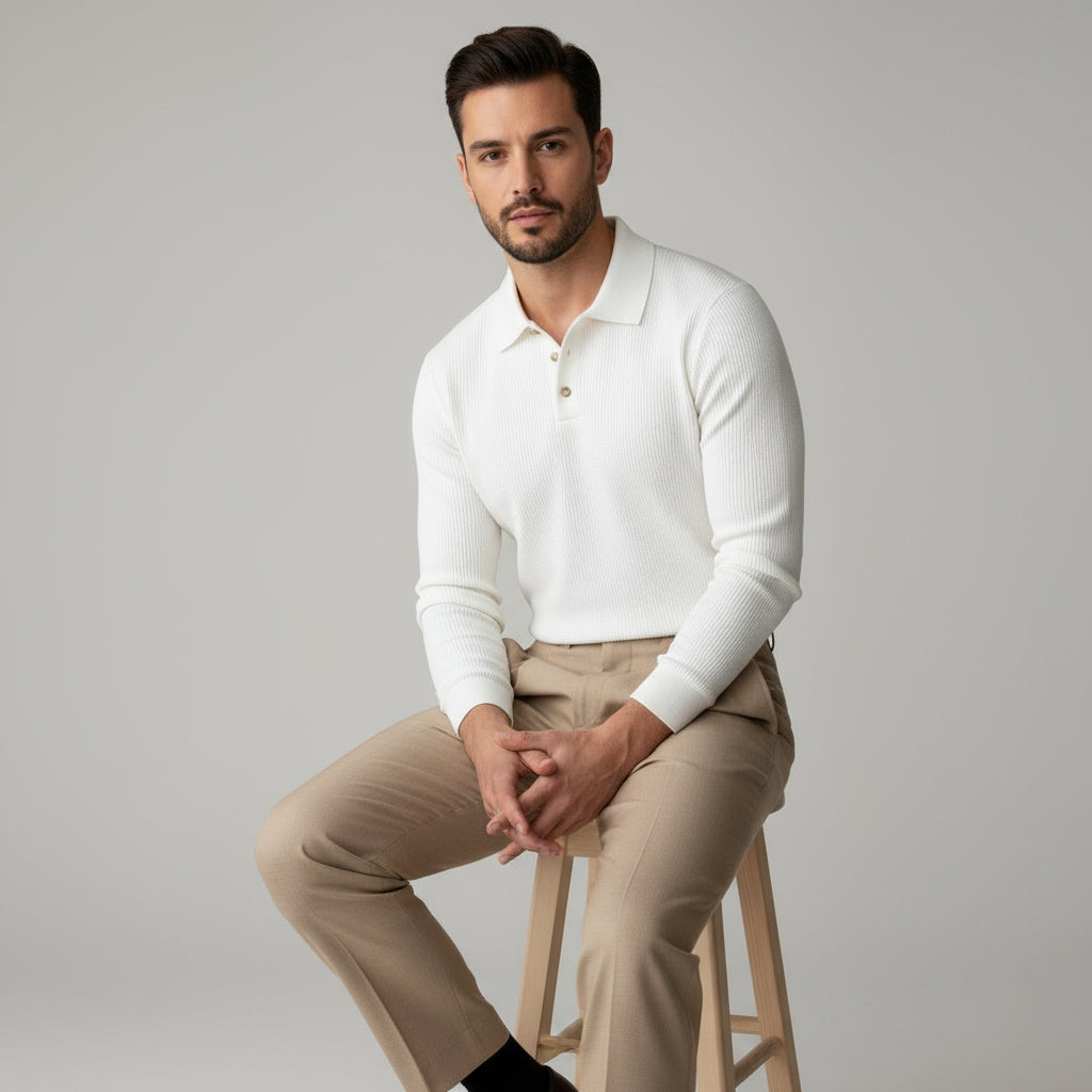 Long-sleeved Polo Shirt