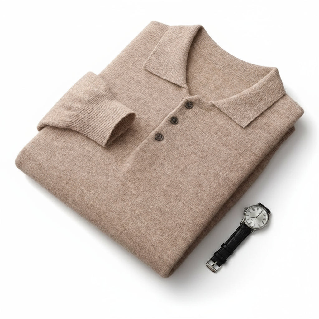 Wool Polo Sweater
