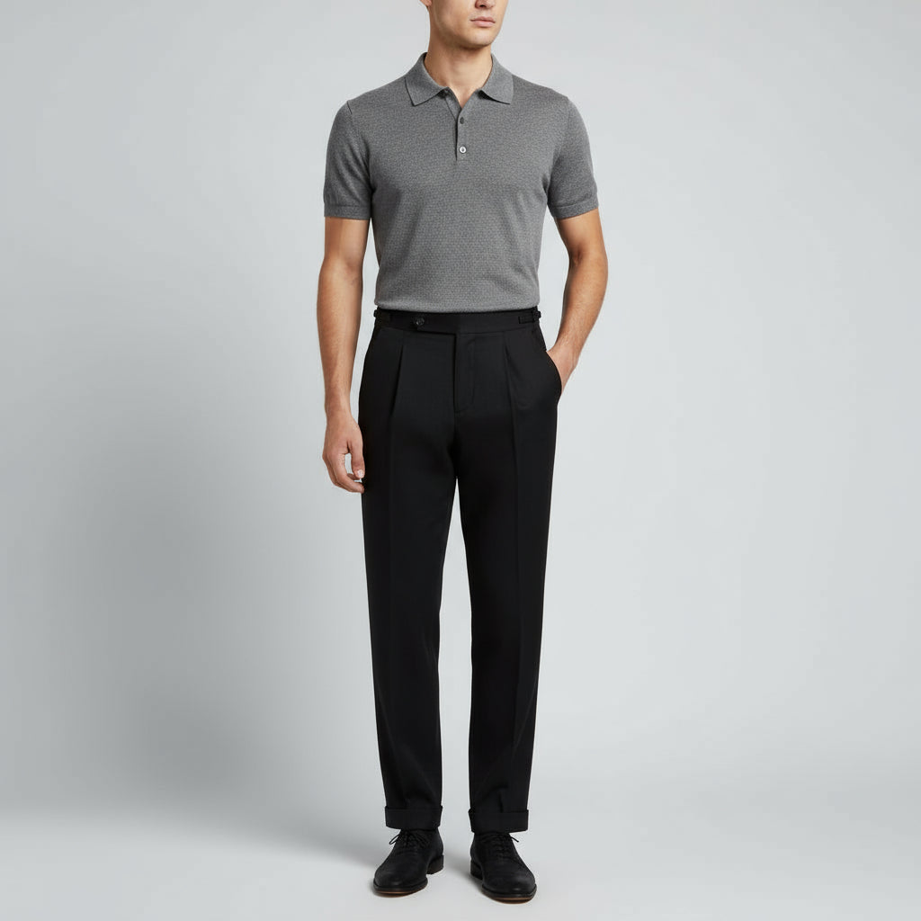 100% Linen Pleated Trousers