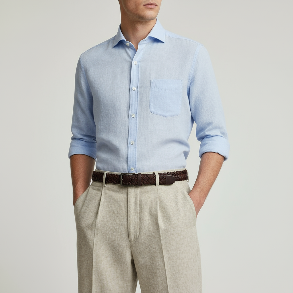 Brushed Long-Sleeve Shirt