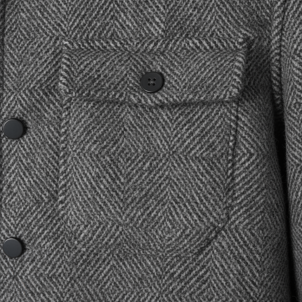 Alpaca Wool Blend Short Coat