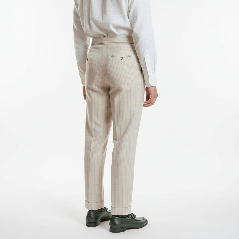 Pleated High-waist Trousers