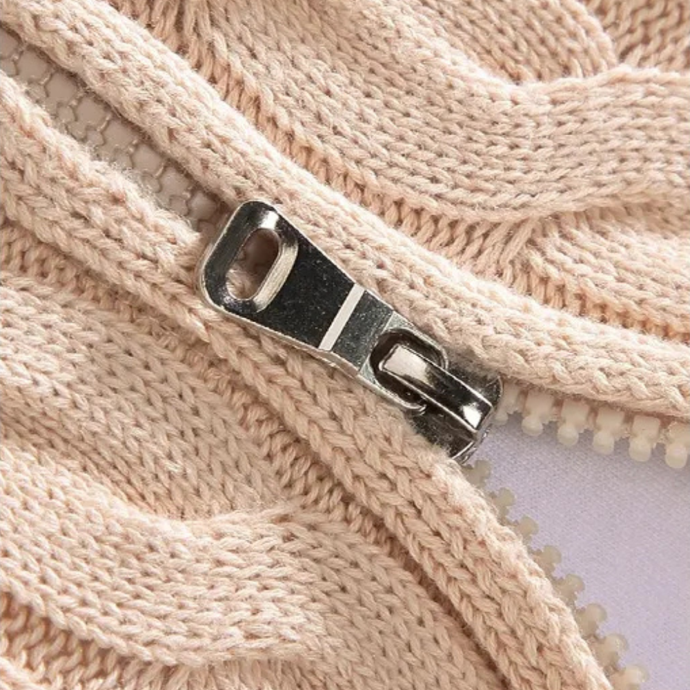 Half-Zip Cable Knit