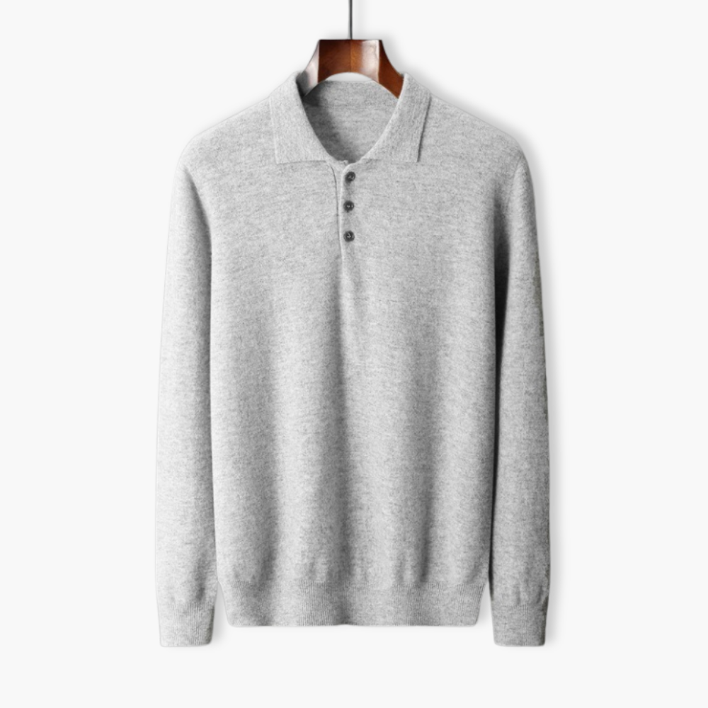 Wool Polo Sweater