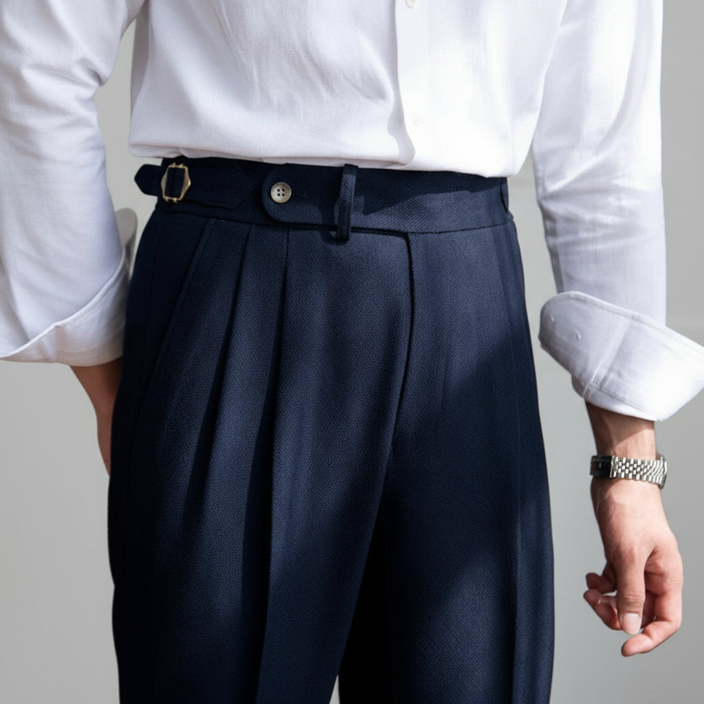 Tailored Side-Tab Trousers