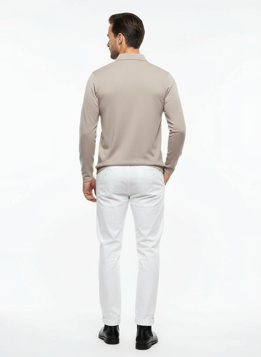 Long-Sleeve Polo