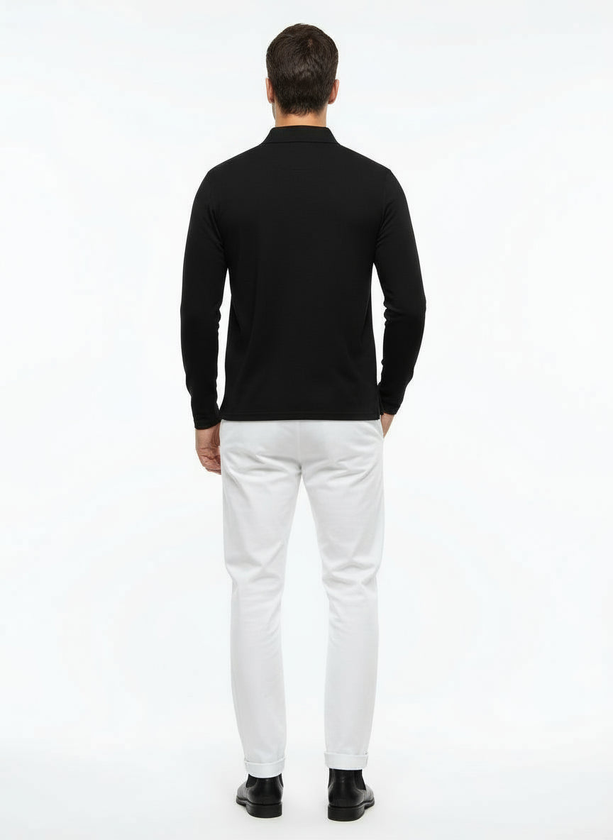 Long-Sleeve Polo