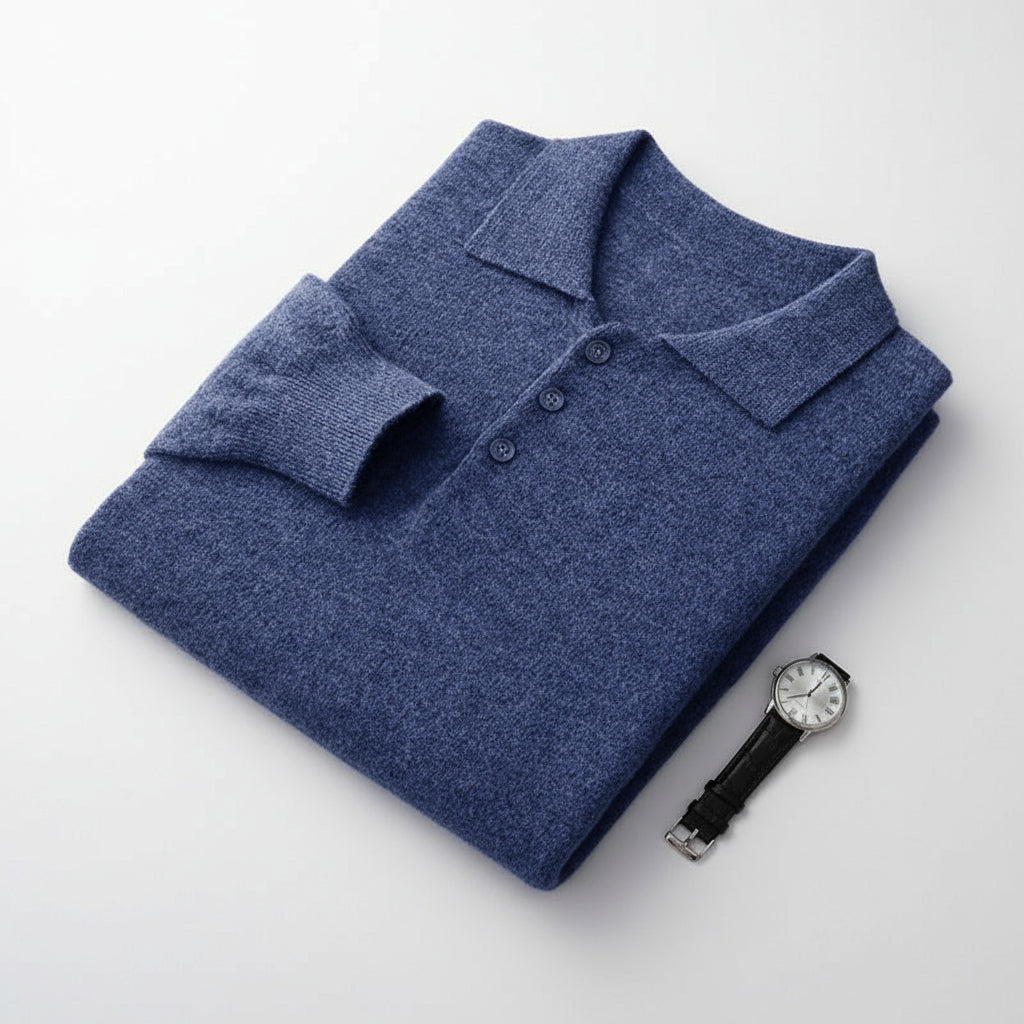 Wool Polo Sweater