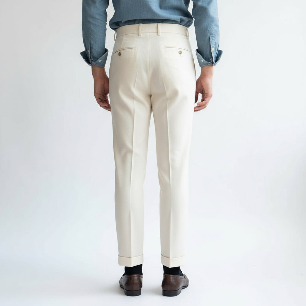 Tailored Side-Tab Trousers
