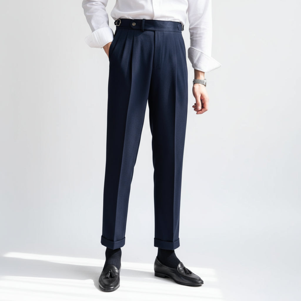 Tailored Side-Tab Trousers