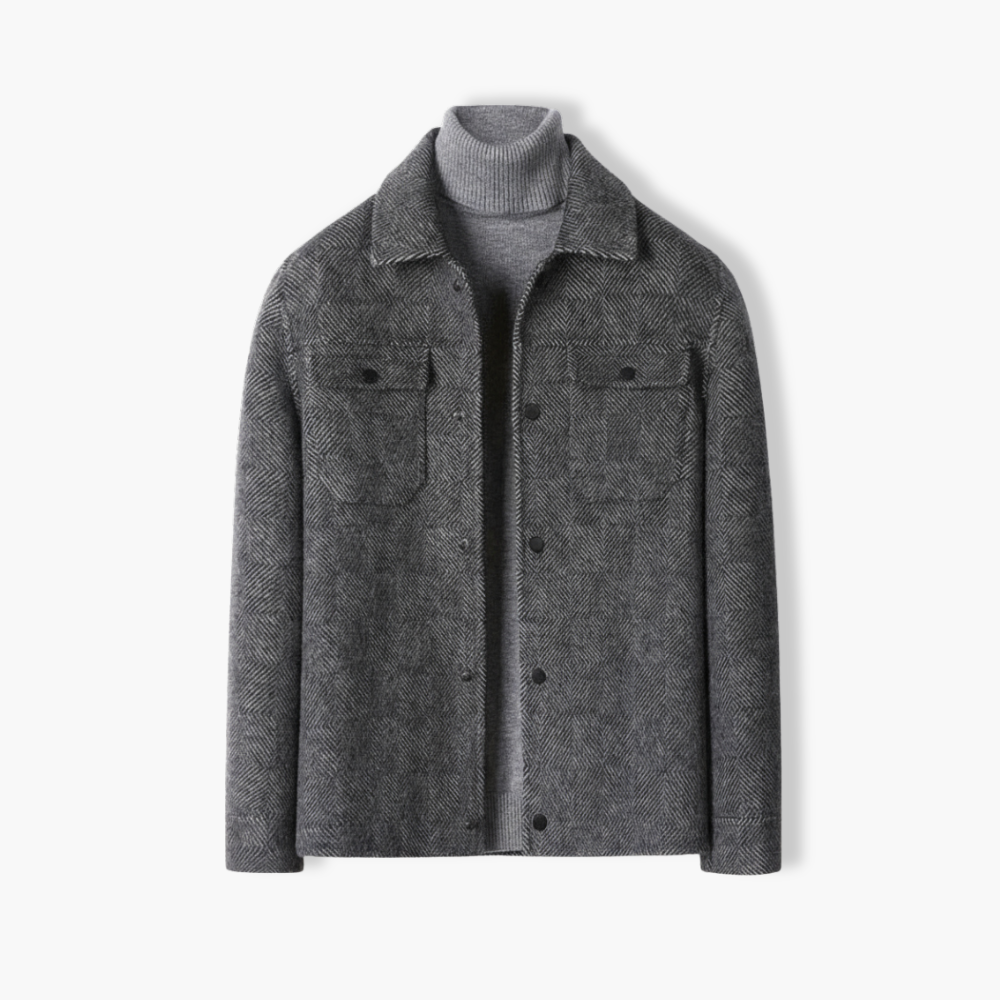 Alpaca Wool Blend Short Coat