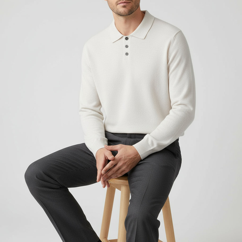 Wool Polo Sweater