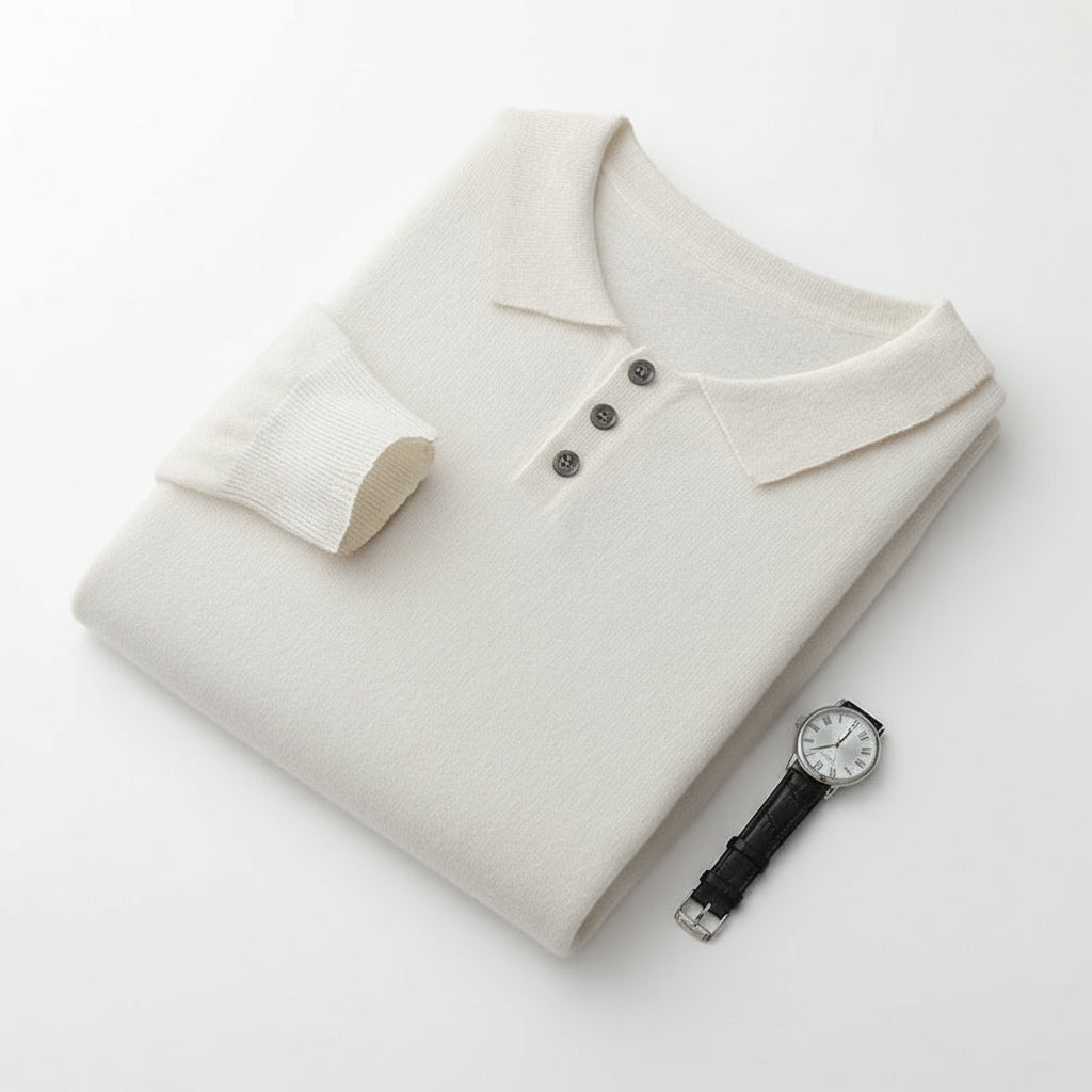 Wool Polo Sweater