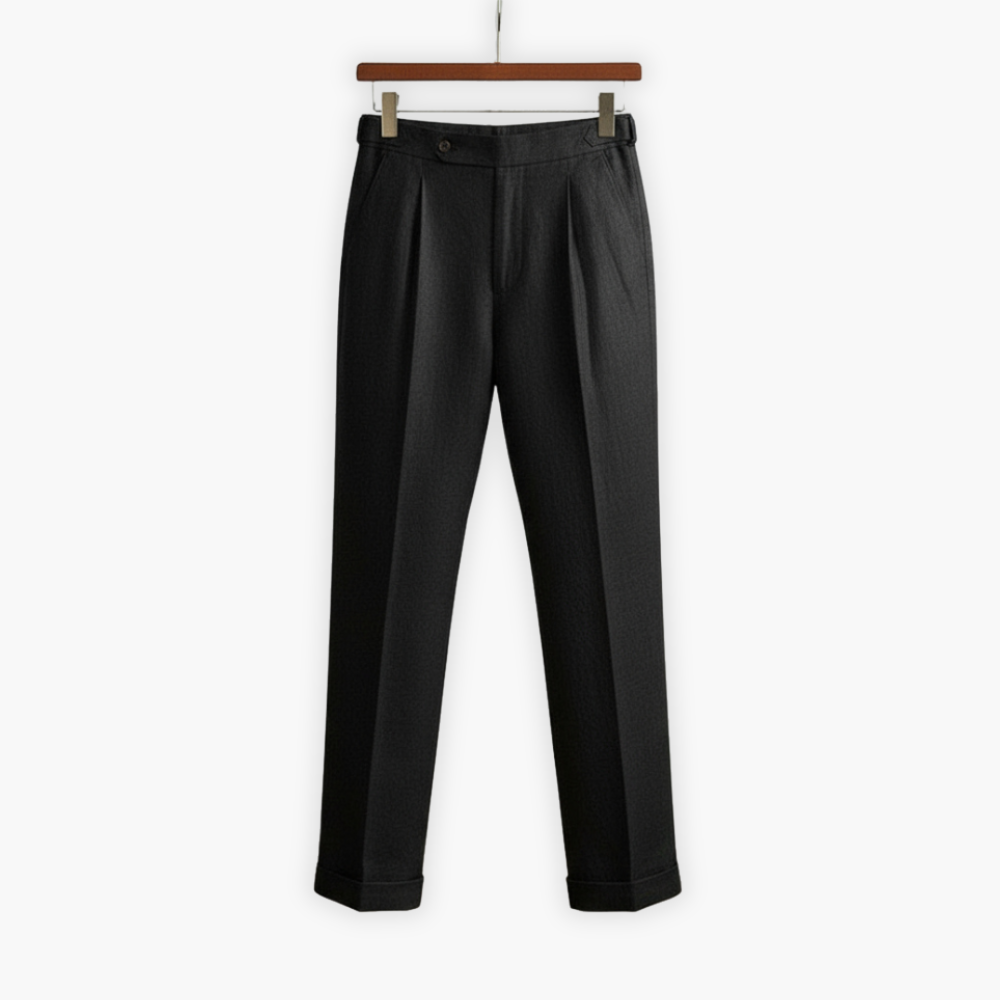 100% Linen Pleated Trousers
