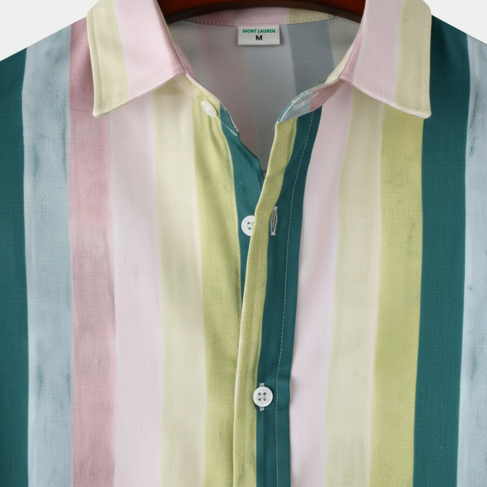 Striped Cotton Button-Up