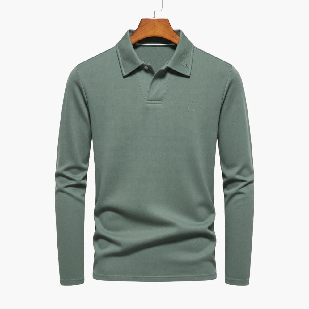 Long-Sleeve Polo